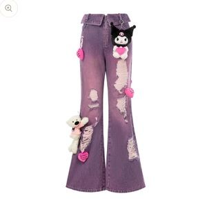 13DE Marzo Kuromi Bear Lumi Heart Jeans